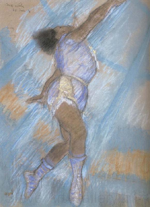 Edgar Degas Preparatory drawing for Miss La La at the cirque Fernando